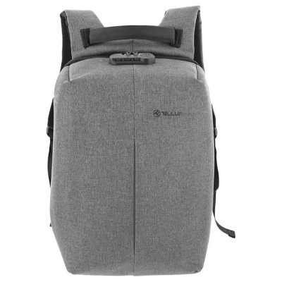 Tellur 15.6 Notebook Backpack Antitheft V2, USB Port, Gray