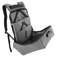 Tellur 15.6 Notebook Backpack Antitheft V2, USB Port, Gray