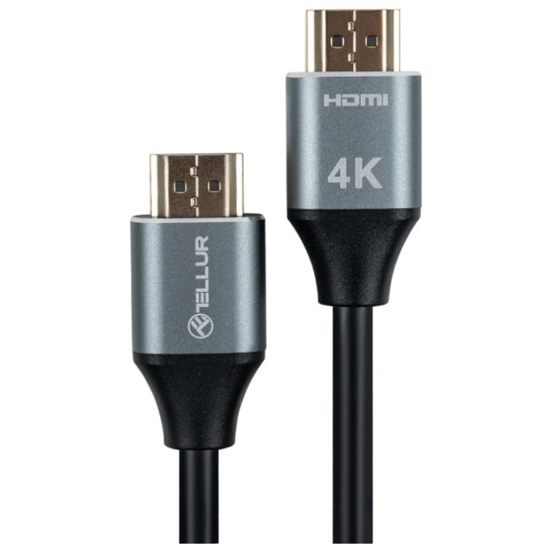 Tellur High Speed HDMI 2.0 cable, 4K 18Gbps plug-plug Ethernet gold-plated 5m black