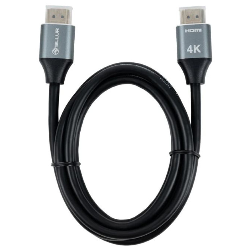 Tellur High Speed HDMI 2.0 cable, 4K 18Gbps plug-plug Ethernet gold-plated 5m black