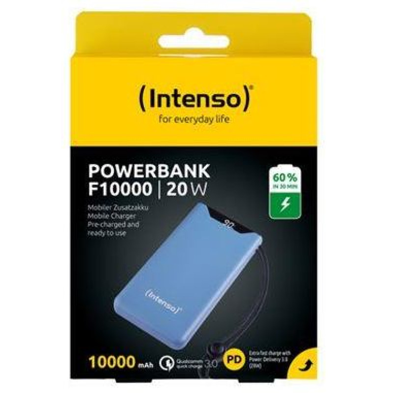Intenso POWER BANK USB 10000MAH QC3.0/BLUE F10000 7332035 INTENSO
