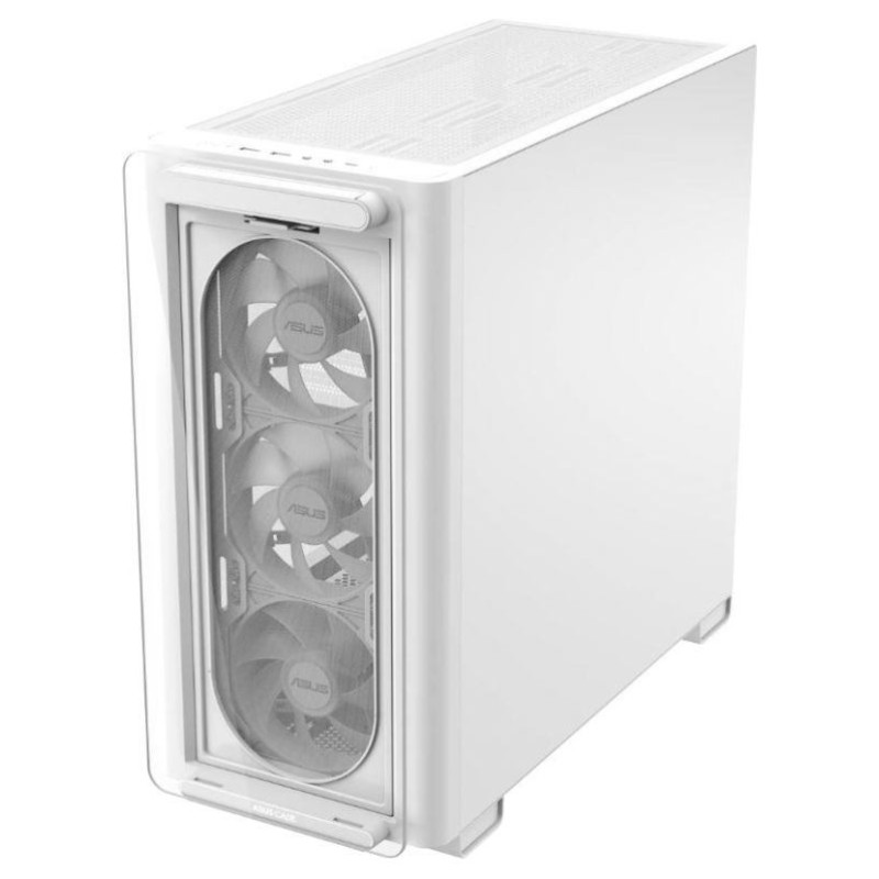 Asus Case|ASUS|A23 PLUS|MidiTower|Case product features Transparent panel|MicroATX|MiniITX|Colour White|A23PLUSTG/ARGBWHITE