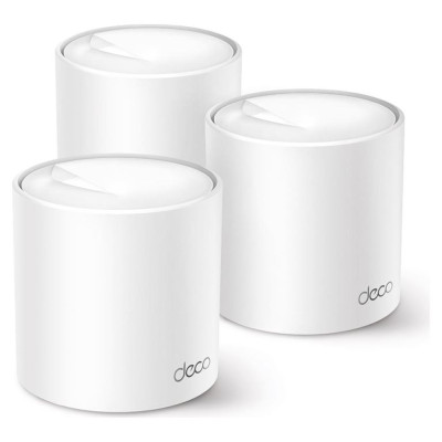 Tp-Link Wireless Router|TP-LINK|Wireless Router|3-pack|2900 Mbps|Mesh|Wi-Fi 6|3x10/100/1000M|Number of antennas 2|DECOX50(3-PACK)