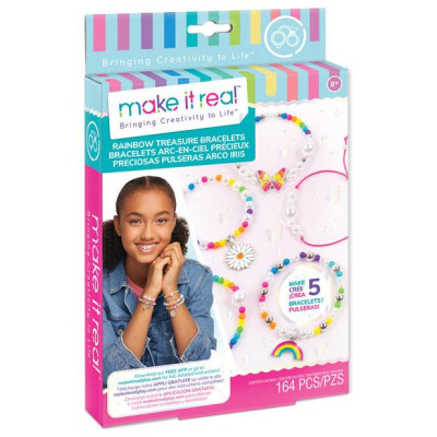 Make It Real DIY Rokassprādžu komplekts Varavīksnes dārgumi