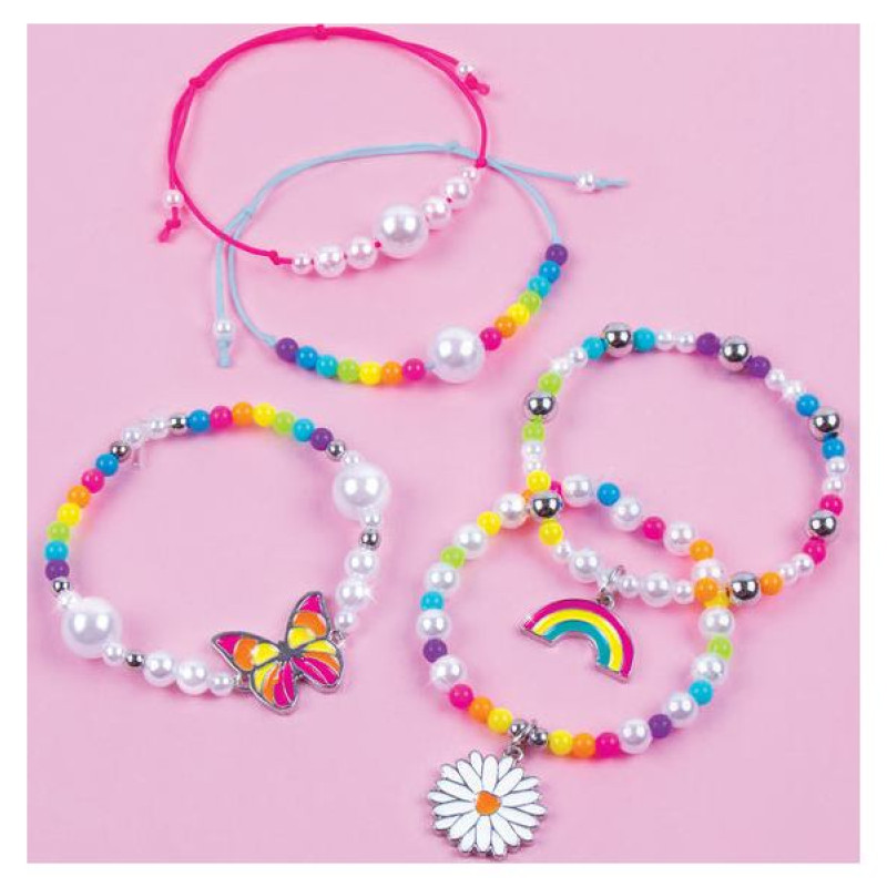 Make It Real DIY Rokassprādžu komplekts Varavīksnes dārgumi