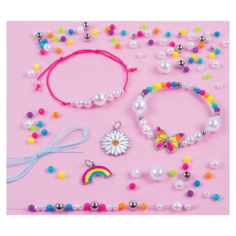 Make It Real DIY Rokassprādžu komplekts Varavīksnes dārgumi