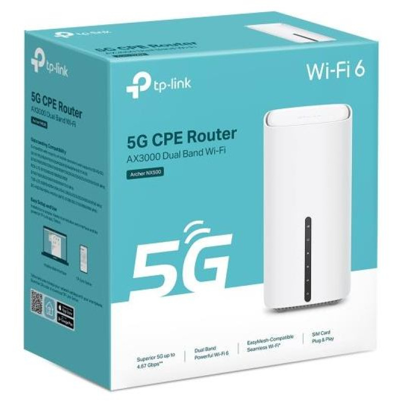 Tp-Link Wireless Router|TP-LINK|Wireless Router|3000 Mbps|Mesh|4G|5G|ARCHERNX500