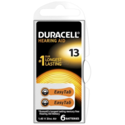 Duracell Baterijas Duracell Hearing Aid 13 (A13) 6-paka