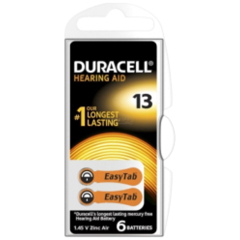 Duracell Baterijas Duracell Hearing Aid 13 (A13) 6-paka