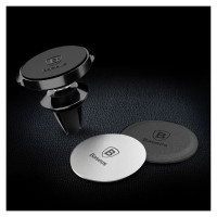 Baseus Magnet Iron Suit self-adhesive plates for magnetic holders - silver and black (2 pcs.)