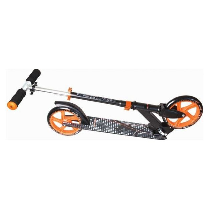 Muuwmi Aluminium Scooter skrejritenis 200 mm, melns/oranžs - AU 116