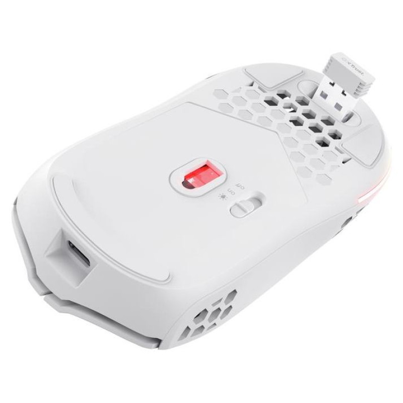 Trust MOUSE USB OPTICAL WRL GXT929W/HELOX LIGHTW WHITE 25390 TRUST