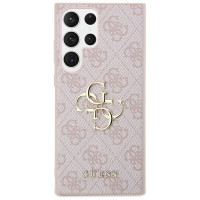 Guess GUHCS23L4GMGPI S23 Ultra S918 pink/pink hardcase 4G Big Metal Logo