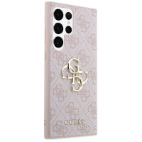 Guess GUHCS23L4GMGPI S23 Ultra S918 pink/pink hardcase 4G Big Metal Logo