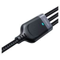 Joyroom Multi-Use Series S-A18 3in1 USB-A - Lightning / USB-C / micro USB cable 0.3m - black
