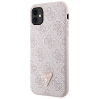 Guess GUHCN61P4TDSCPP Case for iPhone 11 / Xr - Pink Crossbody 4G Metal Logo