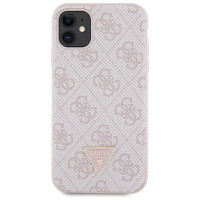Guess GUHCN61P4TDSCPP Case for iPhone 11 / Xr - Pink Crossbody 4G Metal Logo