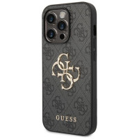 Guess 4G Big Metal Logo case for iPhone 15 Pro Max - gray