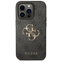 Guess 4G Big Metal Logo case for iPhone 15 Pro Max - gray