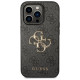 Guess 4G Big Metal Logo case for iPhone 15 Pro Max - gray