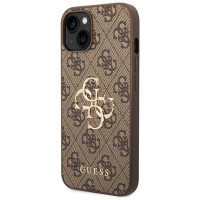 Guess GUHCP15S4GMGBR iPhone 15 6.1" brown/brown hardcase 4G Big Metal Logo