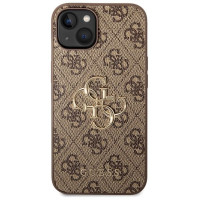 Guess GUHCP15S4GMGBR iPhone 15 6.1" brown/brown hardcase 4G Big Metal Logo