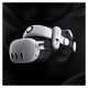 Bobovr S3 Pro strain relief strap for Meta Quest 3 VR goggles + B100 external battery - white and black