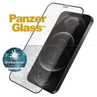 Panzerglass E2E Super+ Microfracture antibacterial tempered glass for iPhone 12 / 12 Pro - with black frame