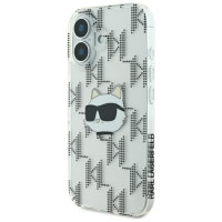 Karl Lagerfeld IML Choupette Head Electroplated iPhone 16 Case - Clear