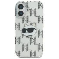 Karl Lagerfeld IML Choupette Head Electroplated iPhone 16 Case - Clear