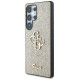 Guess Fixed Glitter Big 4G Metal Logo case for Samsung Galaxy S25 Ultra gold