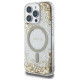 Guess HC Resin Bottom Glitter MagSafe case for iPhone 16 Pro Max - gold