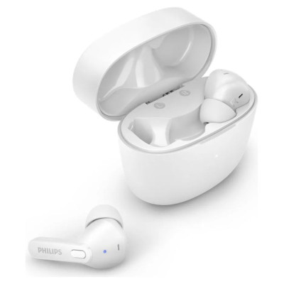Philips in-ear true bezvadu austiņas ar portatīvo uzlādes ietvaru, baltas - TAT2206WT/00