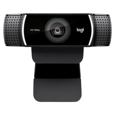 Logitech C922 Pro Stream Webcam - Tripod - BLACK - USB