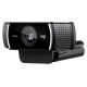Logitech C922 Pro Stream Webcam - Tripod - BLACK - USB