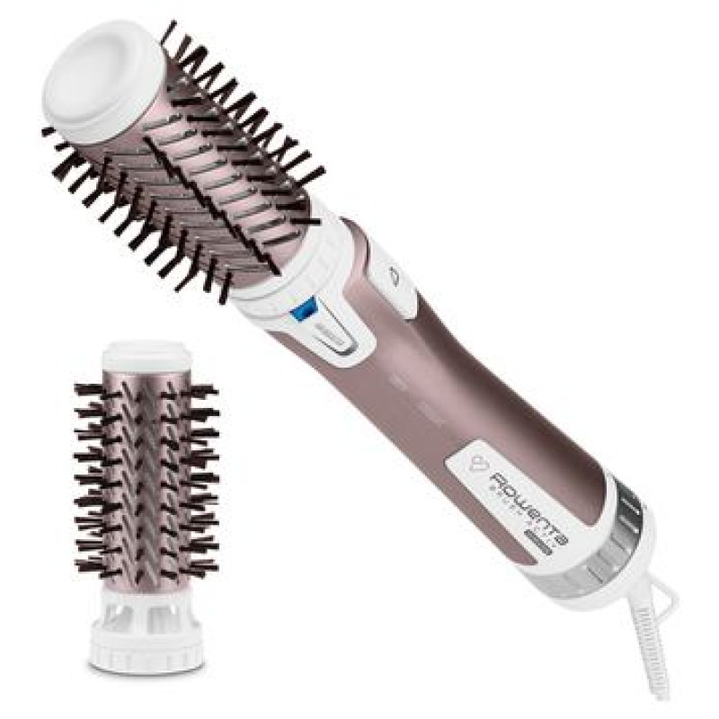 Rowenta matu veidotājs Brush Activ Premium Care, 1000W, balts/rozā zelta - CF9540F0