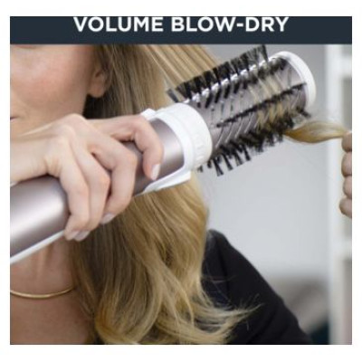 Rowenta matu veidotājs Brush Activ Premium Care, 1000W, balts/rozā zelta - CF9540F0