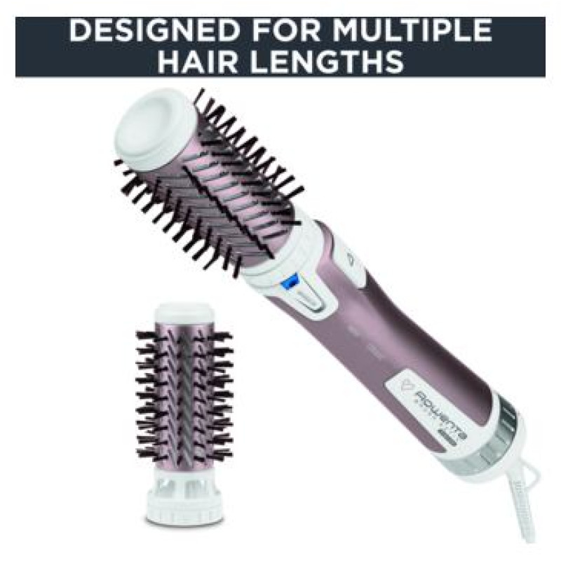 Rowenta matu veidotājs Brush Activ Premium Care, 1000W, balts/rozā zelta - CF9540F0