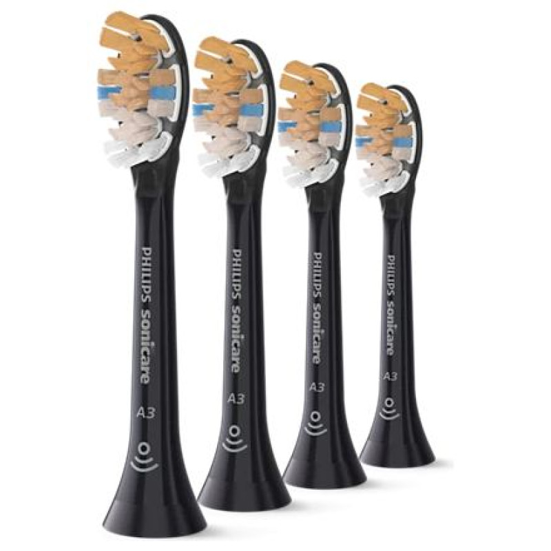 Sonicare A3 Premium All-in-One zobu birstes uzgalis, 4gab, melns - HX9094/88