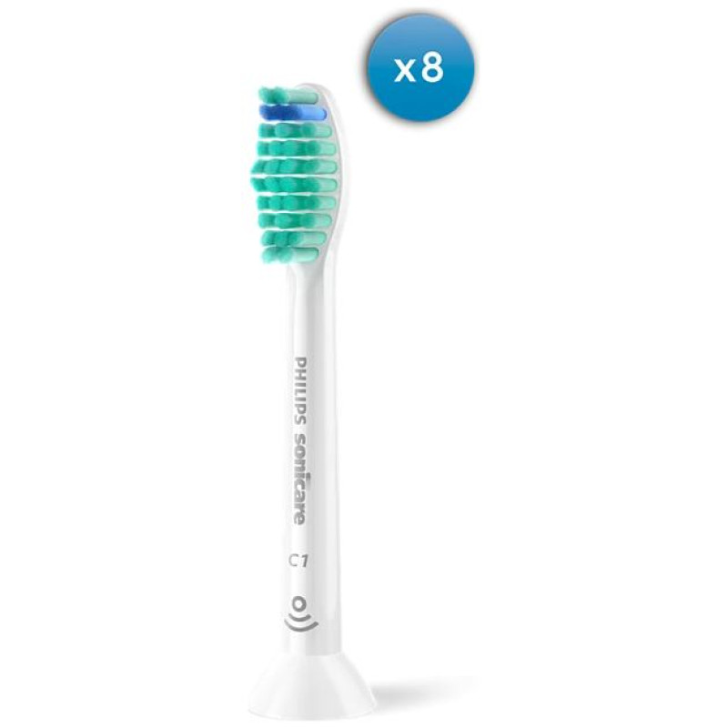 Sonicare C1 ProResults zobu birstes uzgalis, 8 gab, balts - HX6018/87