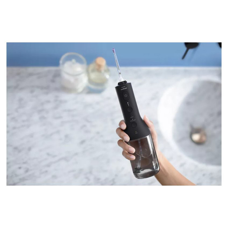 Sonicare Cordless Power Flosser 3000 mutes dobuma irrigators, melns - HX3826/33