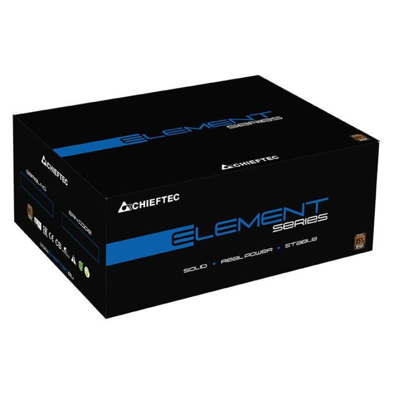 Chieftec Power Supply|CHIEFTEC|700 Watts|Efficiency 80 PLUS BRONZE|PFC Active|ELP-700S