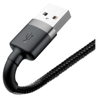 Baseus Cafule USB-A / Lightning 2.4A QC 3.0 cable 1 m - black-gray