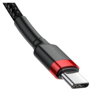 Baseus CATKLF-H91 USB-C - USB-C PD QC cable 60W 3A 480Mb/s 2m - black and red