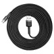 Baseus Cafule Cable durable nylon cable USB / micro USB 2A 3M black-gray (CAMKLF-HG1)