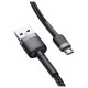 Baseus Cafule Cable durable nylon cable USB / micro USB 2A 3M black-gray (CAMKLF-HG1)