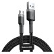 Baseus Cafule Cable durable nylon cable USB / micro USB 2A 3M black-gray (CAMKLF-HG1)