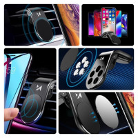 Wozinsky magnetic phone holder on the ventilation grille black (WCH-02)