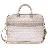 Guess Quilted bag for a 16" laptop - pink