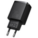 Baseus Compact fast charger USB / USB Type C 20W 3A Power Delivery Quick Charge 3.0 black (CCXJ-B01)